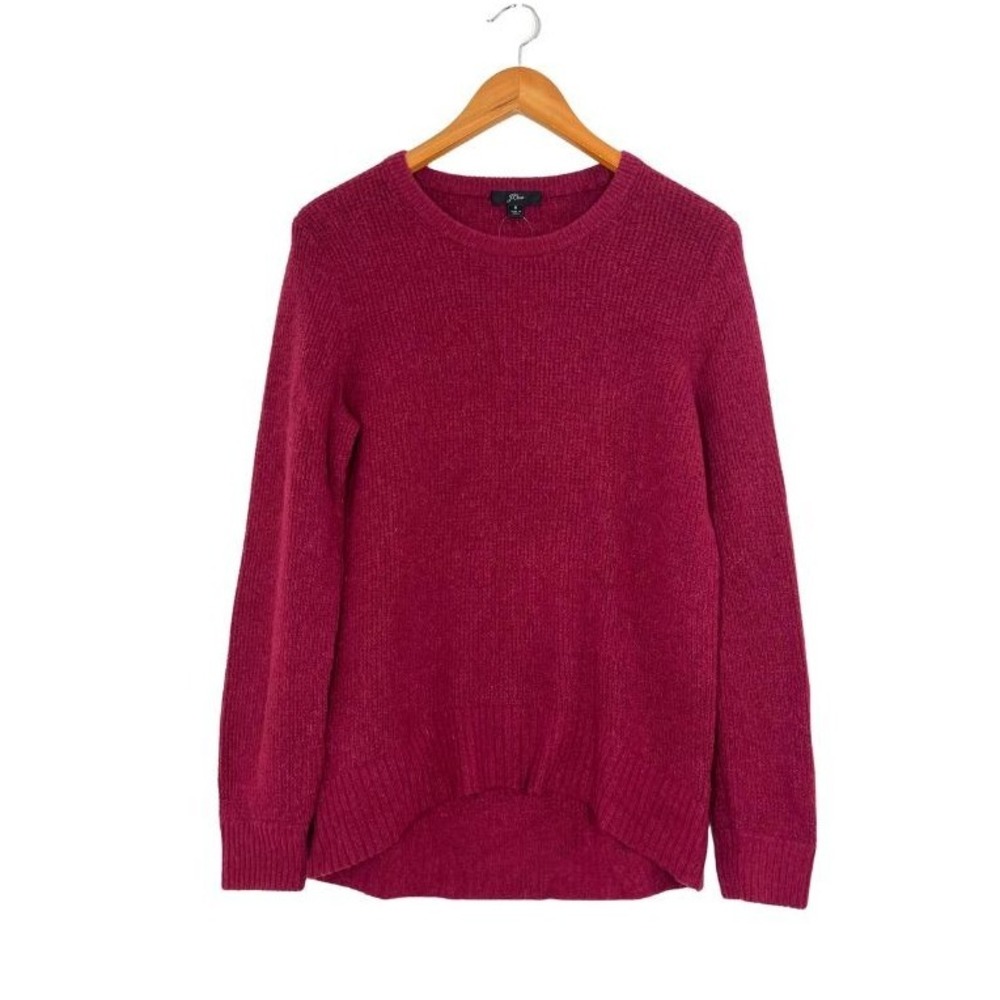 J.Crew Women's‎ Merino Wool Alpaca Blend Sweater Red Small Minimalist NWT
